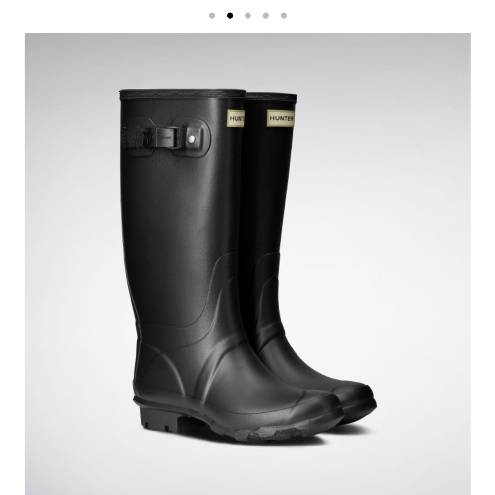 Hunter Huntress Black Matte Rainboot